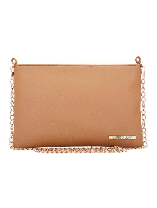 beige leatherette regular sling bag - 13975864 - Very Small Image - 1