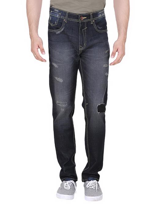 black cotton ripped jean - 13977117 - Very Small Image - 1
