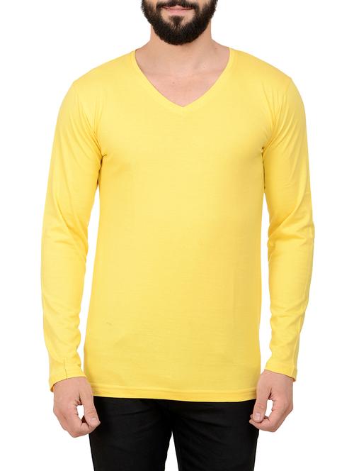 yellow cotton t-shirt - 13979259 - Very Small Image - 1