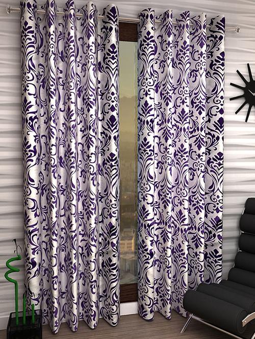 home fantasy printed set of 2 door curtain - 13981445 - Very Small Image - 1
