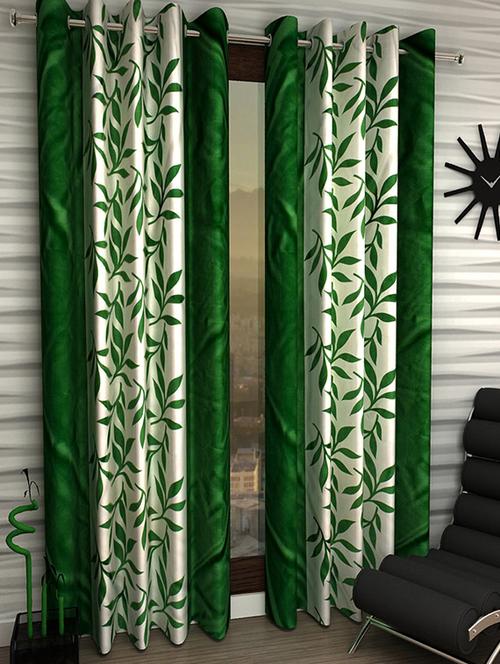 home fantasy printed set of 2 door curtain - 13981446 - Very Small Image - 1
