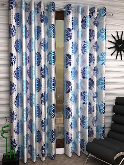 home fantasy printed set of 2 door curtain - 13981475 - Very Small Image - 1