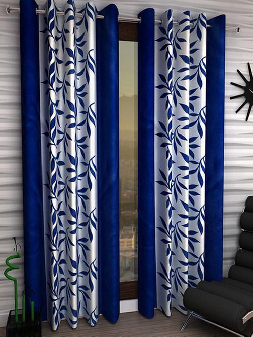 home fantasy printed set of 2 door curtain - 13981484 - Very Small Image - 1