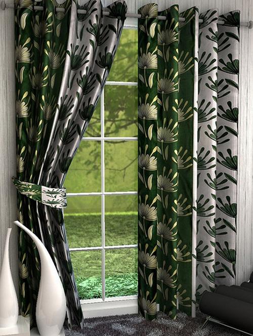 home fantasy printed set of 2 door curtain - 13981503 - Very Small Image - 1