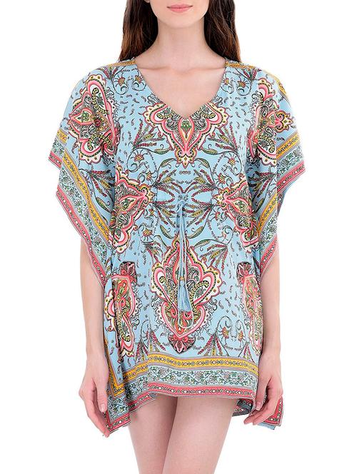 multicolored printed kaftan - 13982677 - Very Small Image - 1