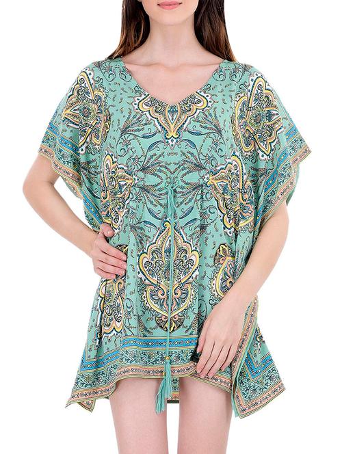 multicolored printed kaftan - 13982678 - Very Small Image - 1