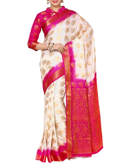 art silk kanjivaram saree - 13982862 - Very Small Image - 1