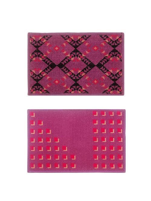 multicolored set of 2 nylon doormat with rubber backing - 13983261 - Very Small Image - 1