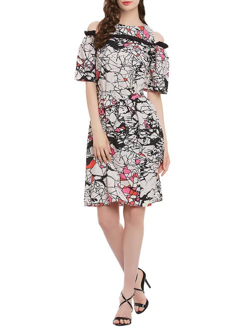 white printed dress - 13983299 - Very Small Image - 1