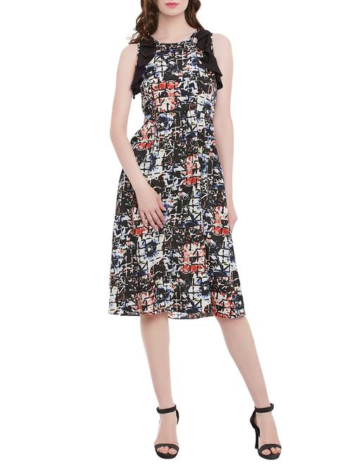 black printed sheath dress - 13983307 - Very Small Image - 1
