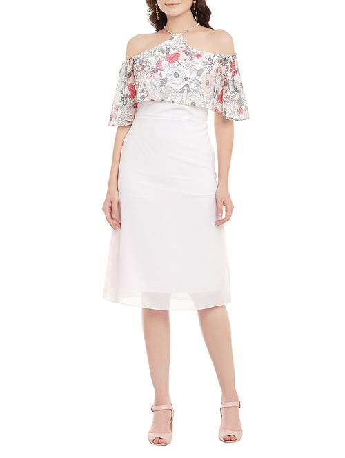 light pink printed layered dress - 13983343 - Very Small Image - 1