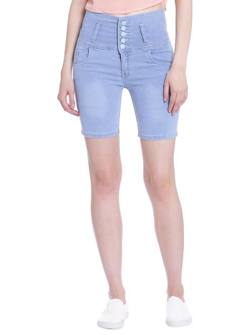 ice blue denim short - 13985439 - Very Small Image - 1