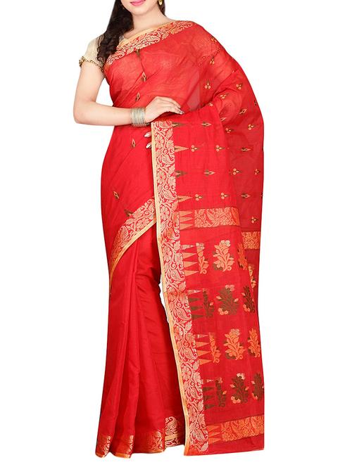 bengal hand woven tant saree - 13986199 - Very Small Image - 1