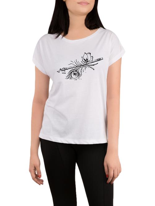 white printed regular tee - 13987961 - Very Small Image - 1