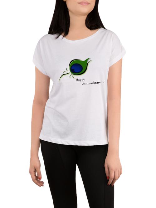 white printed regular tee - 13987963 - Very Small Image - 1