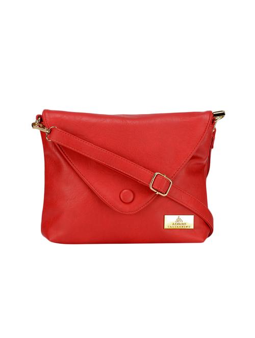 red leatherette regular sling bag - 13988041 - Very Small Image - 1