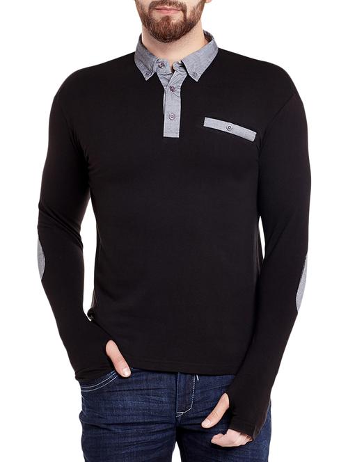 black cotton t-shirt - 13988513 - Very Small Image - 1