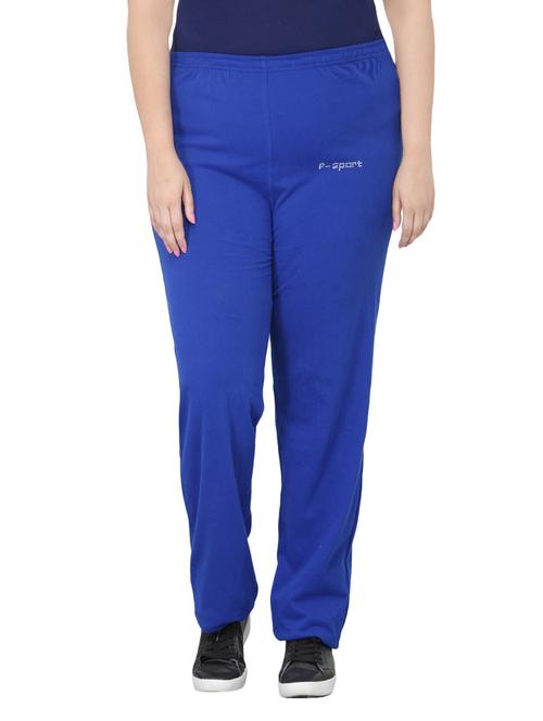 pluss blue cotton track pant - 13988873 - Very Small Image - 1