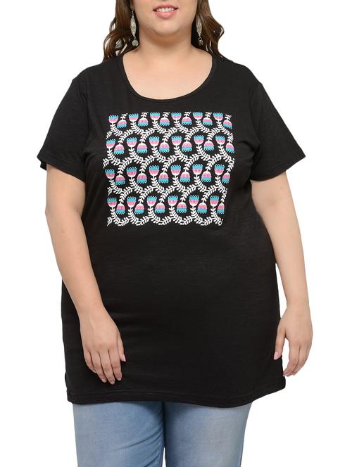 round neck graphic plus tee - 13988885 - Very Small Image - 1