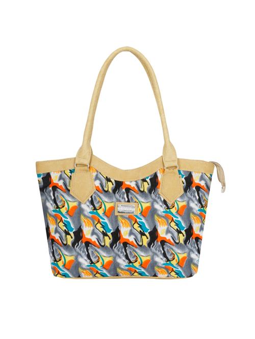 multi colored leatherette regular handbag - 13990847 - Very Small Image - 1