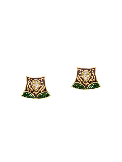 multi colored metal studs earrings - 13991927 - Very Small Image - 1
