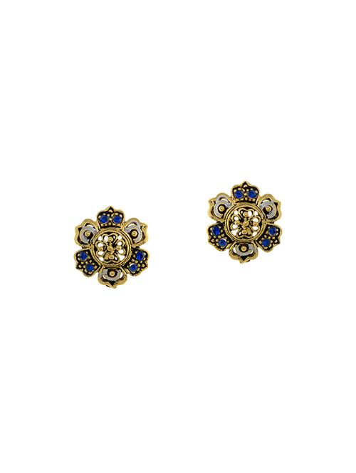 multi colored metal studs earrings - 13991946 - Very Small Image - 1