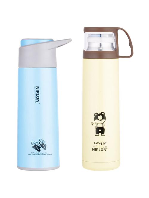 nirlon set of 2 stainless steel water bottle - 13992301 - Very Small Image - 1