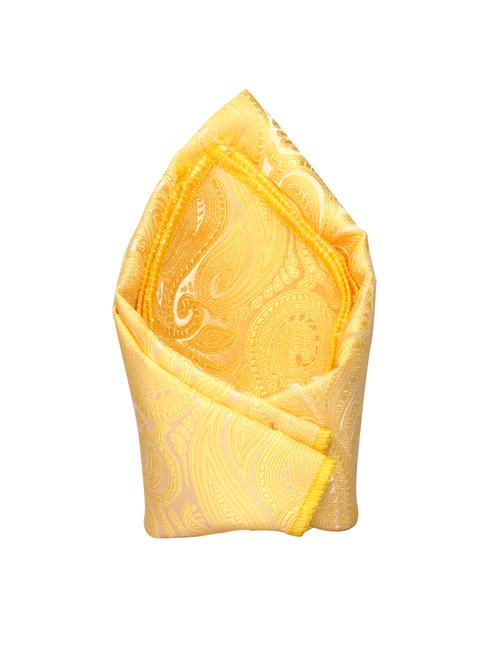yellow polyester pocketsquare - 13993640 - Very Small Image - 1