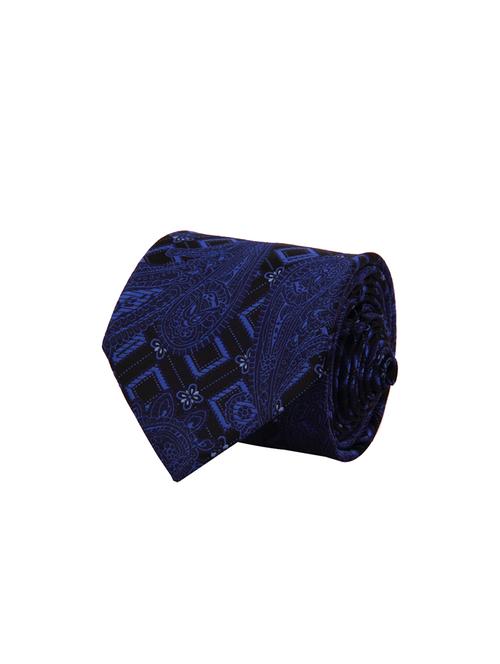 blue polyester tie and pocket square set - 13993713 - Very Small Image - 1