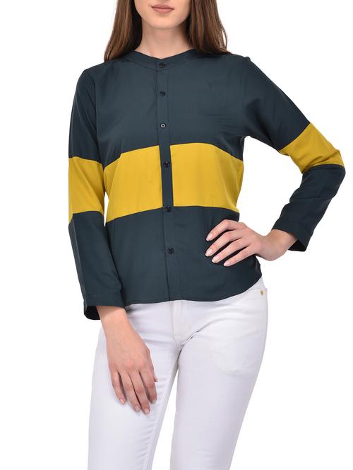 color block regular shirt - 13996505 - Very Small Image - 1