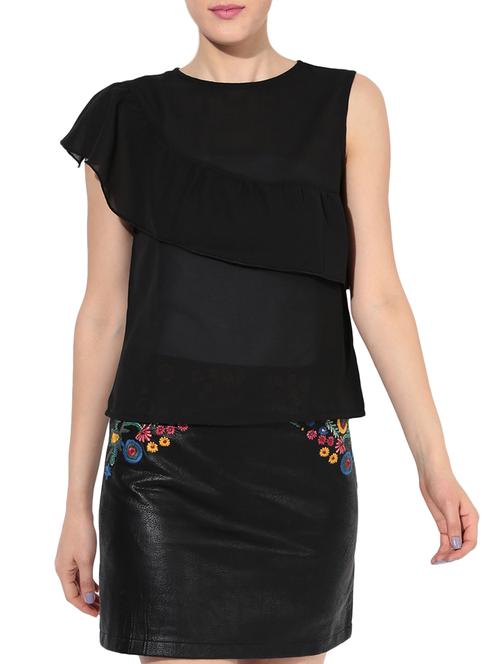 keyhole back layered detail top - 13996765 - Very Small Image - 1