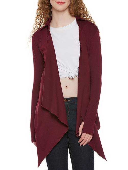 red cotton shrug - 13996885 - Very Small Image - 1