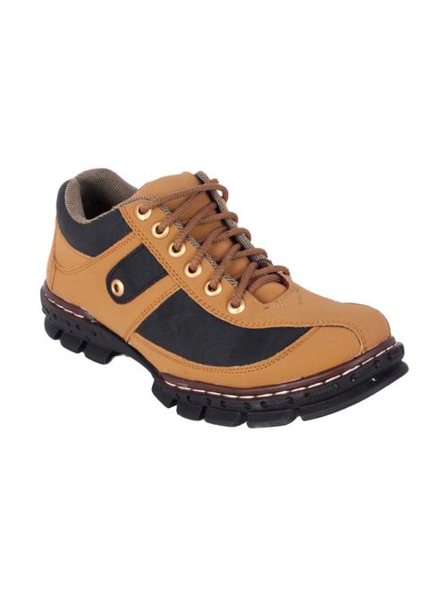 tan Leather lace up boot - 13998023 - Very Small Image - 1