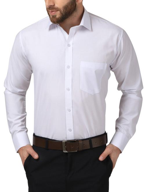 white cotton formal shirt - 13998052 - Very Small Image - 1