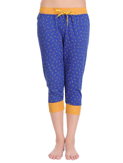 blue viscose capri - 14001193 - Very Small Image - 1