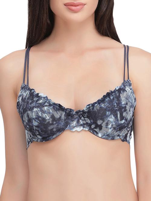 blue net regular bra - 14001210 - Very Small Image - 1