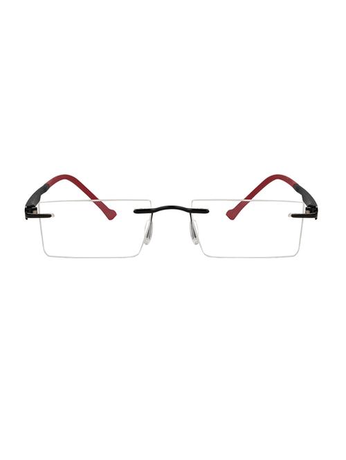 zyaden rectangluar rimless eyewear frame 99 - 14002069 - Very Small Image - 1