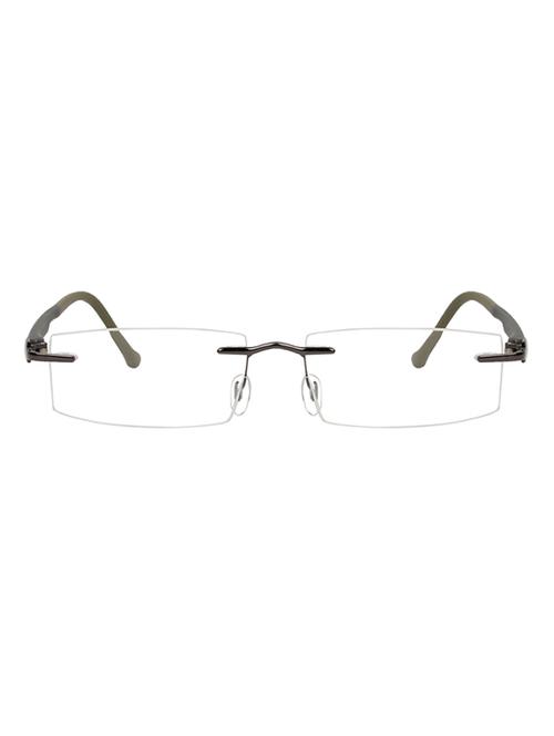 zyaden rectangluar rimless eyewear frame 101 - 14002071 - Very Small Image - 1