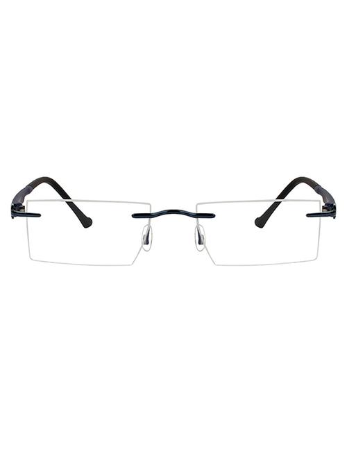 zyaden rectangluar rimless eyewear frame 102 - 14002072 - Very Small Image - 1