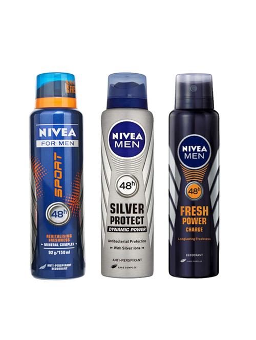 nivea silver protect , sport & fresh charge deo - 14003411 - Very Small Image - 1