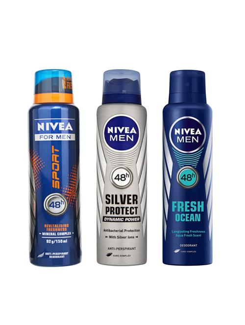 nivea silver protect , sport & fresh ocean deo - 14003412 - Very Small Image - 1