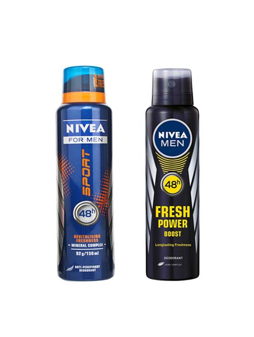 nivea sport & power boost deo - 14003418 - Very Small Image - 1