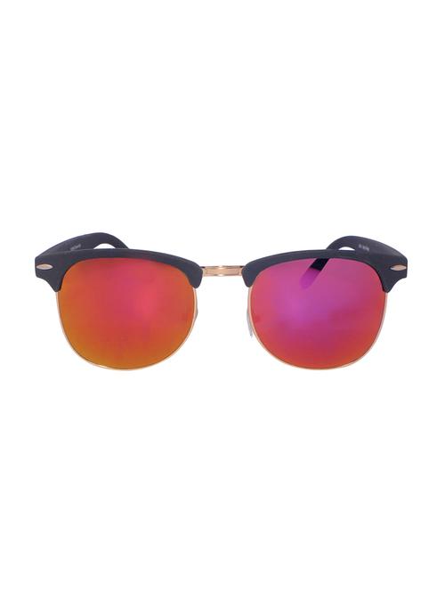 hipe unisex wayfarer black semi-rimless frame sunglasses - 14008056 - Very Small Image - 1