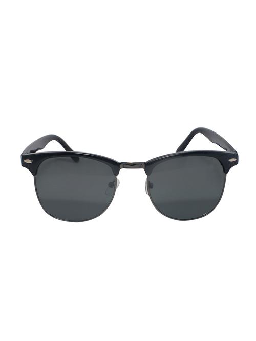 hipe unisex wayfarer black semi-rimless frame sunglasses - 14008058 - Very Small Image - 1