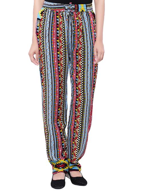 multi colored cotton pajama - 14010553 - Very Small Image - 1