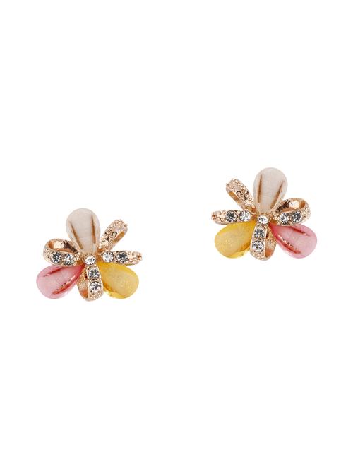 multi colored studs earrings - 14012009 - Very Small Image - 1