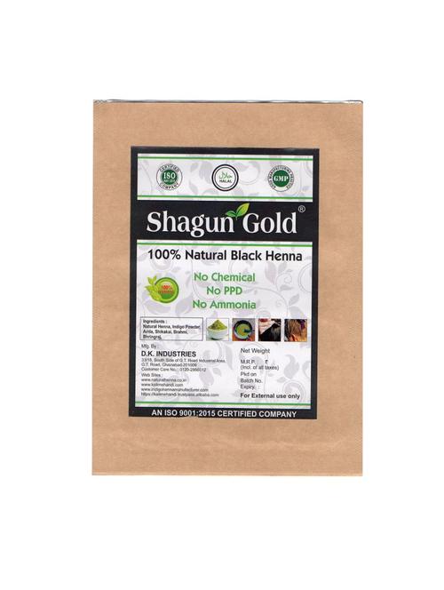 shagun gold natural black henna hair color 250gm - 14012161 - Very Small Image - 1