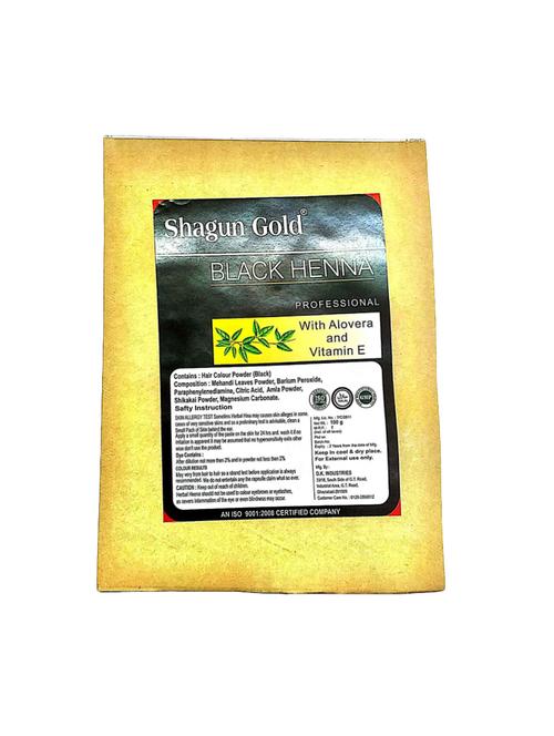 shagun gold black hair colour suitable for sensitive skin combo set-3 100g - 14012219 - Very Small Image - 1
