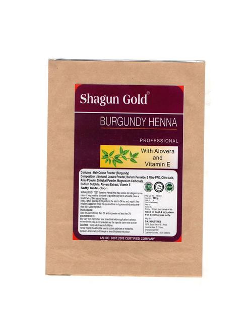 shagun gold hair colour burgundy henna 200g - 14012263 - Very Small Image - 1
