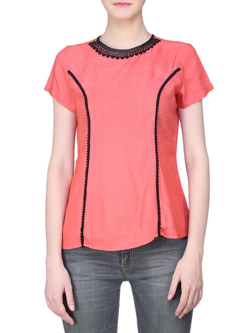 pink viscose regular top - 14033805 - Very Small Image - 1